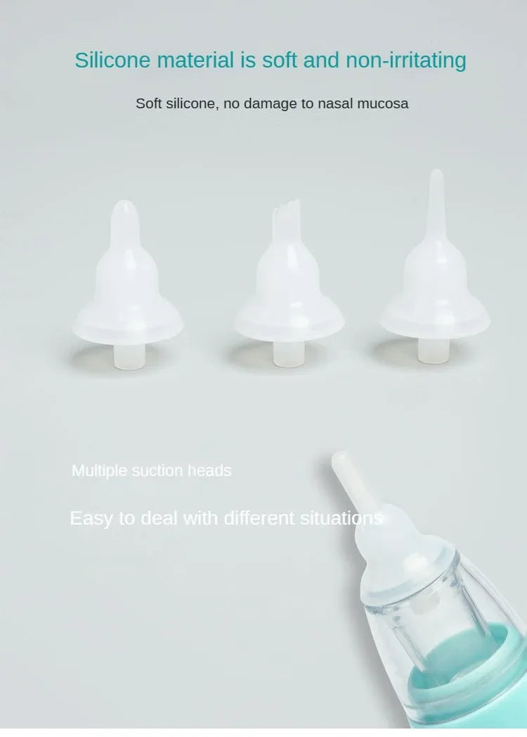 3-in-1 Electric Nasal Aspirator Baby Absorber Equipment Silent Utensils Obstruction Rhinitis Cleaner New Born Items Care Tools.